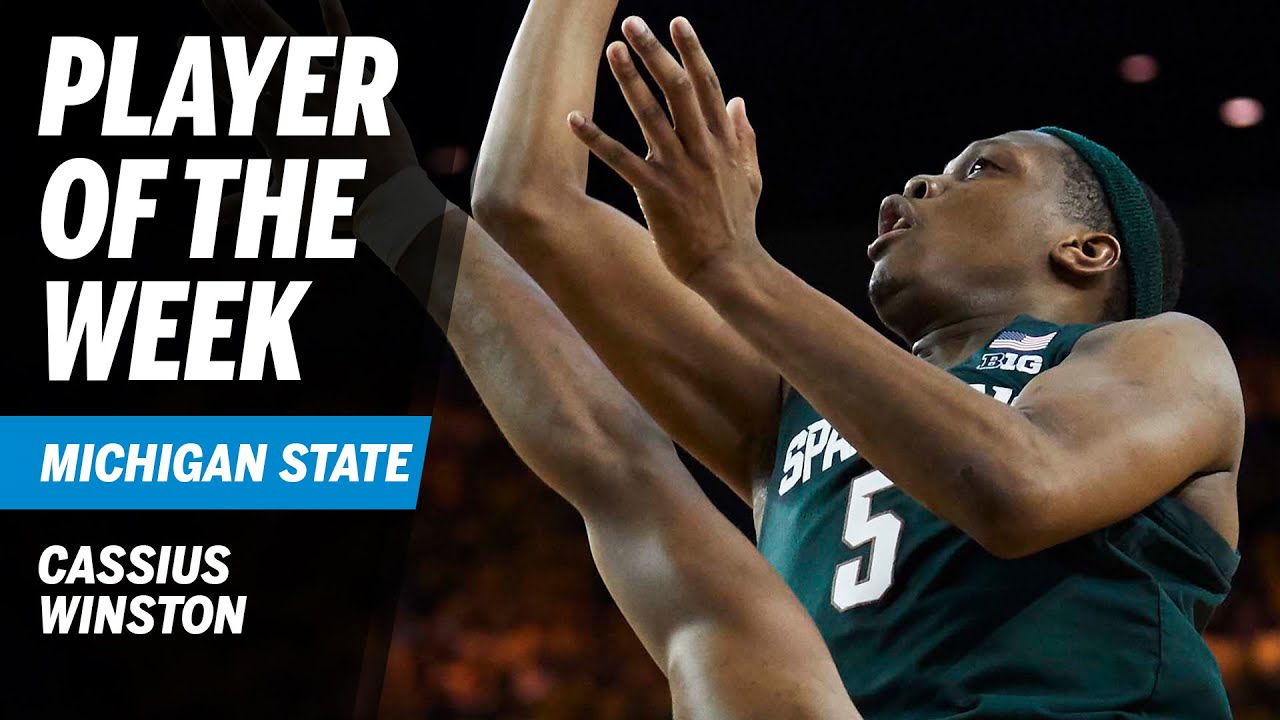Highlights: Cassius Winston Becomes First 5x Player of the Week for Michigan State | B1G Basketball