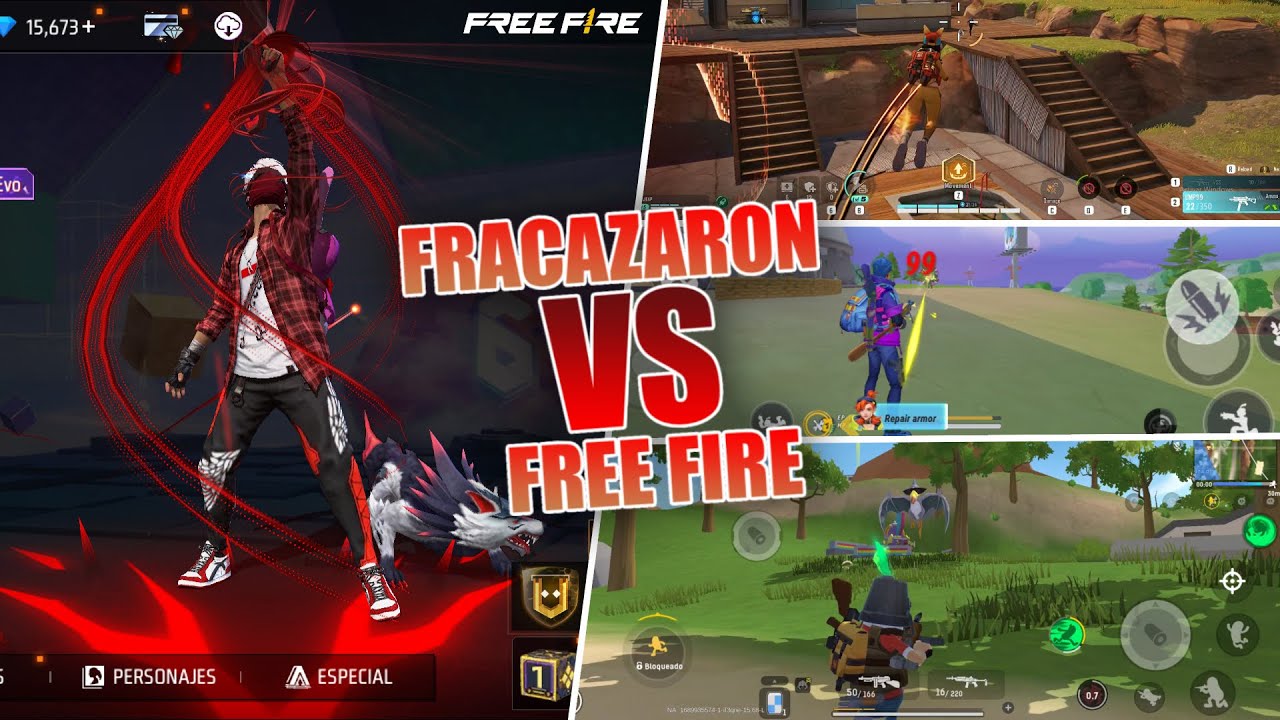 5 JUEGOS que QUISIERON REEMPLAZAR A FREE FIRE PERO FRACASARON...