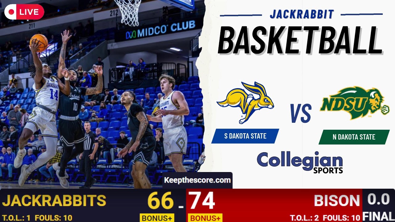 LIVE: Jackrabbits Men's Basketball vs. North Dakota State