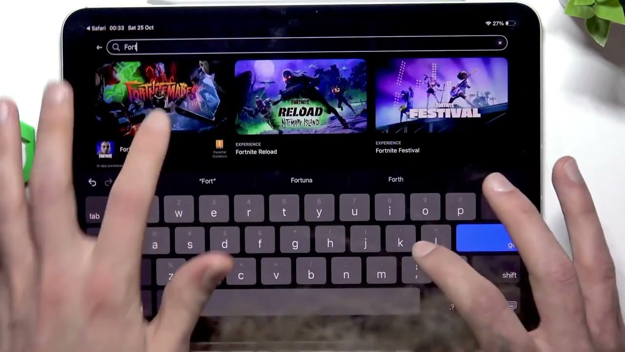 iPad Pro 11 (2025) — M5에서 Fortnite 플레이하는 방법