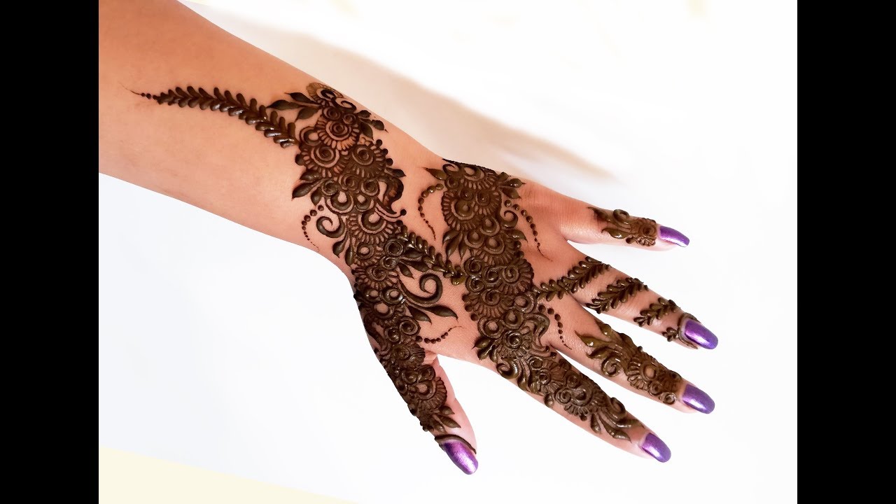 Arabic mehndi design for Hand || Heena design 2018