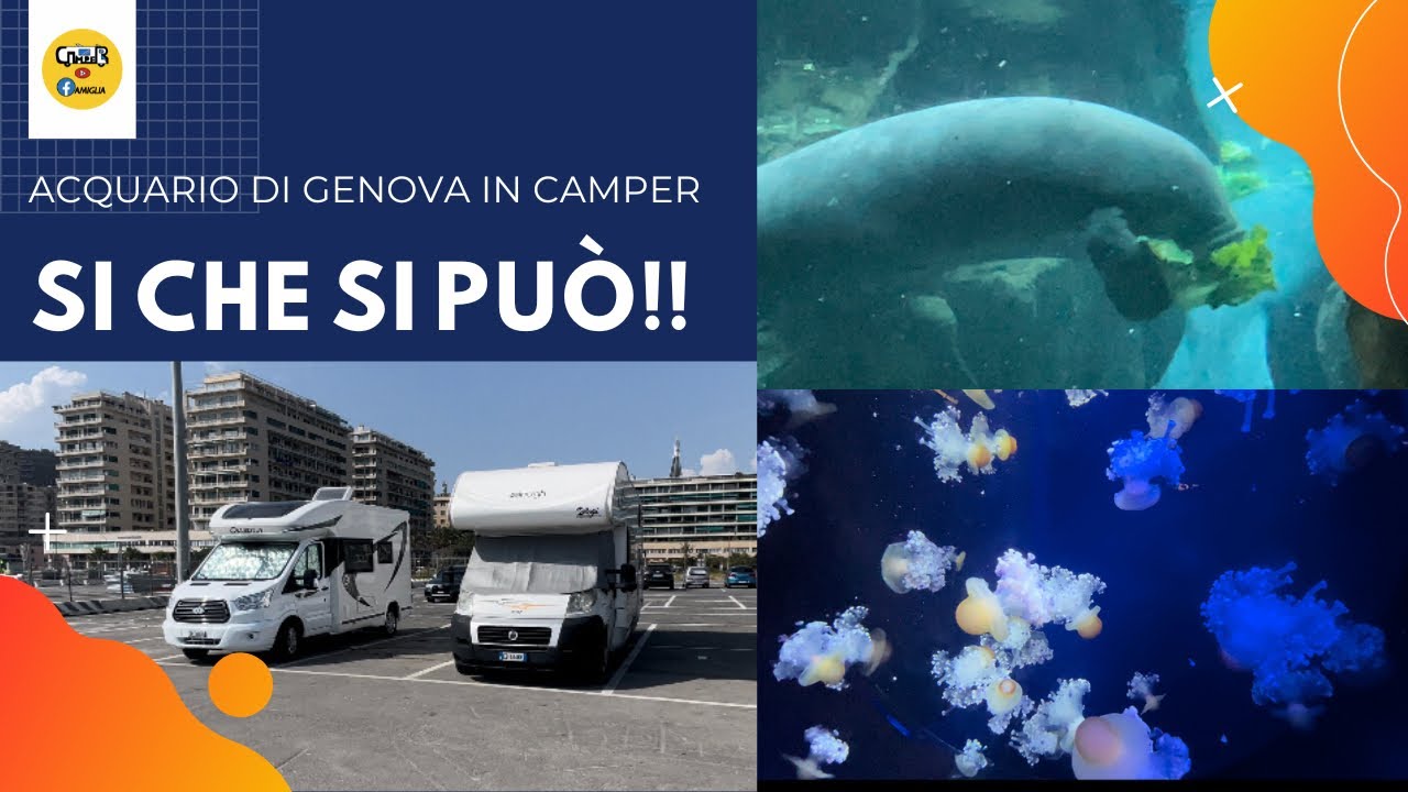 Con il Cane all'Acquario di Genova in camper, si puo' ! basta avere le giuste app in Tasca!