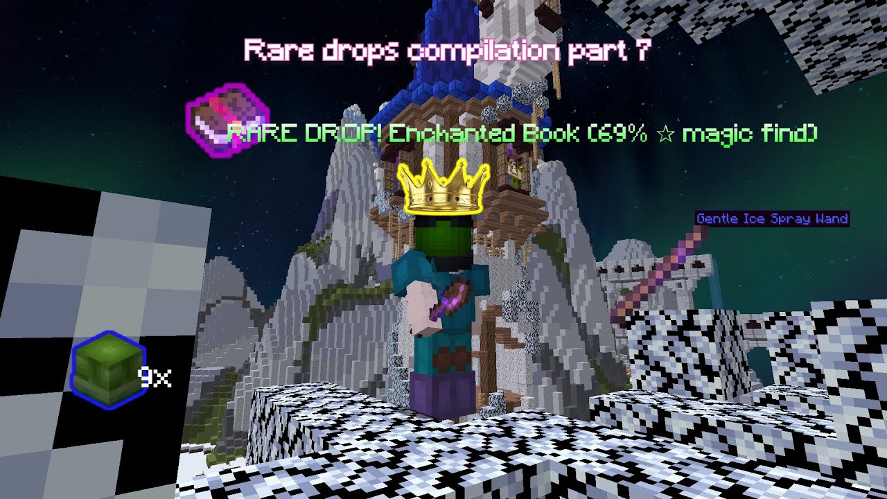 Hypixel skyblock rare drops compilation part 7 (Chimera, epic icespray)