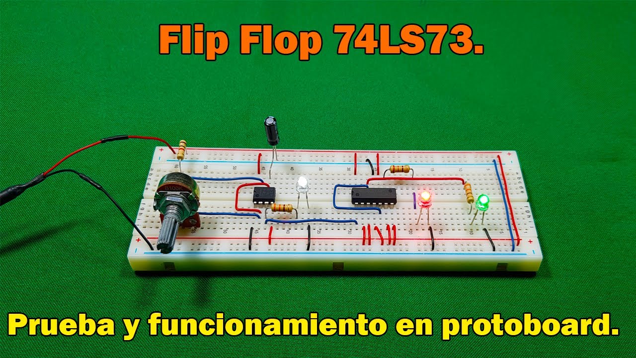 Como probar un Flip Flop, CI 74LS73 | Electrónica digital