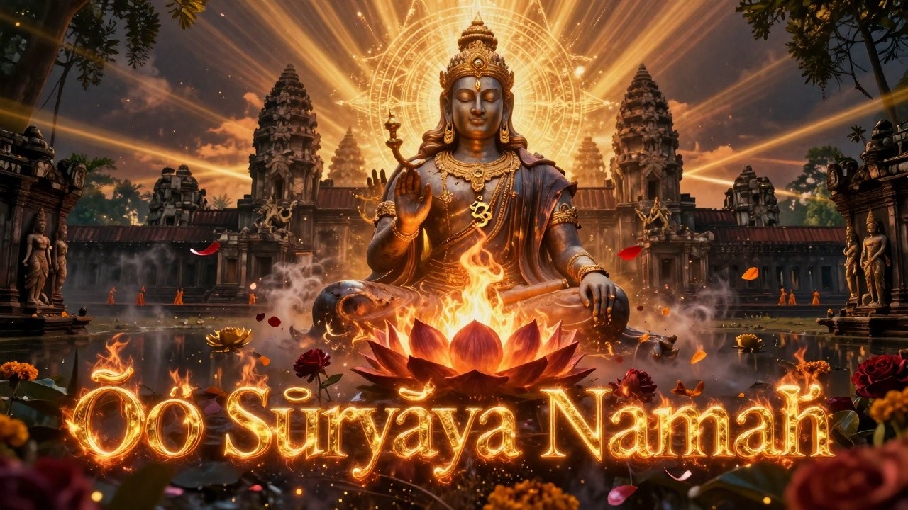Ōṃ Sūryāya Namaḥ ✨ Cosmic Journey, Angkor's Sacred Heart