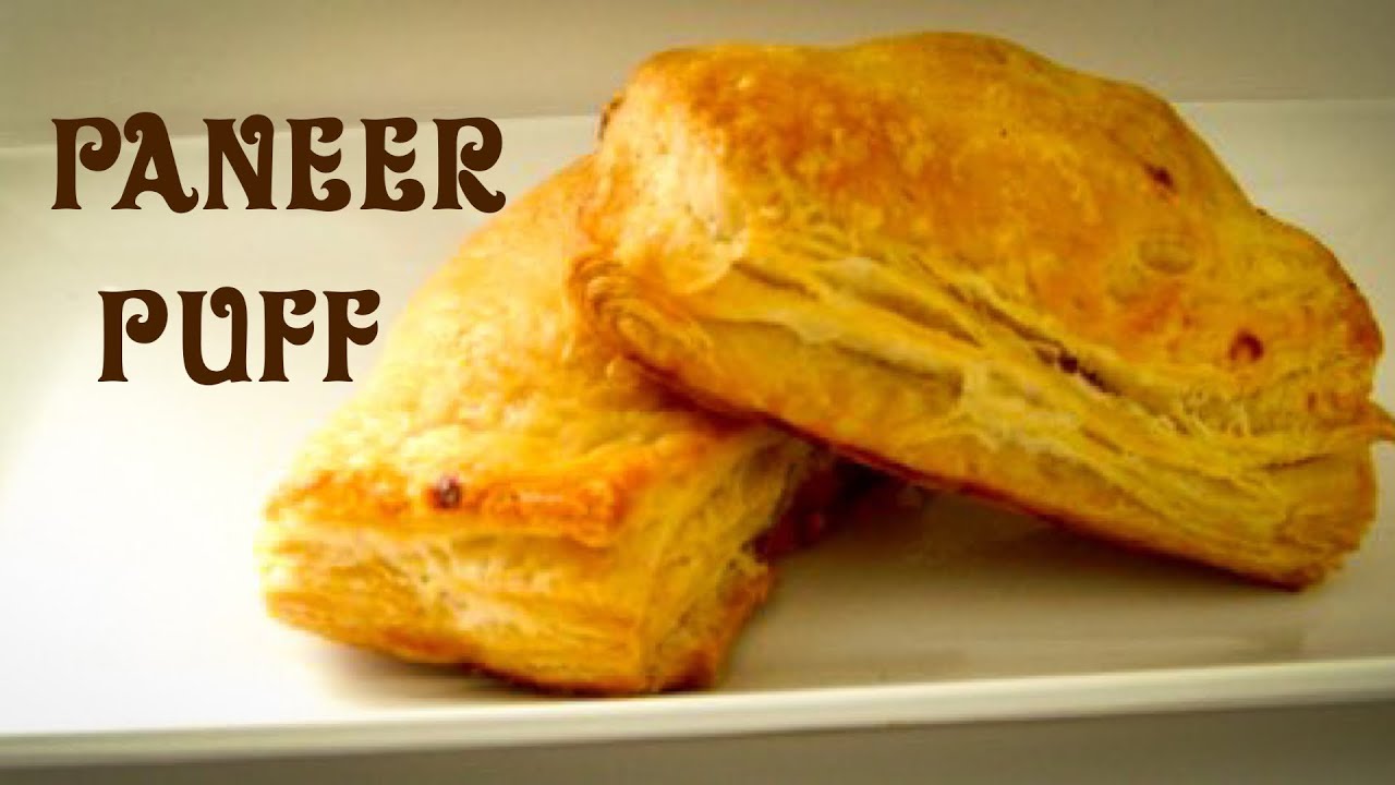 Paneer Puff Recipe | How to make paneer puff pastry | Indian Snack recipe