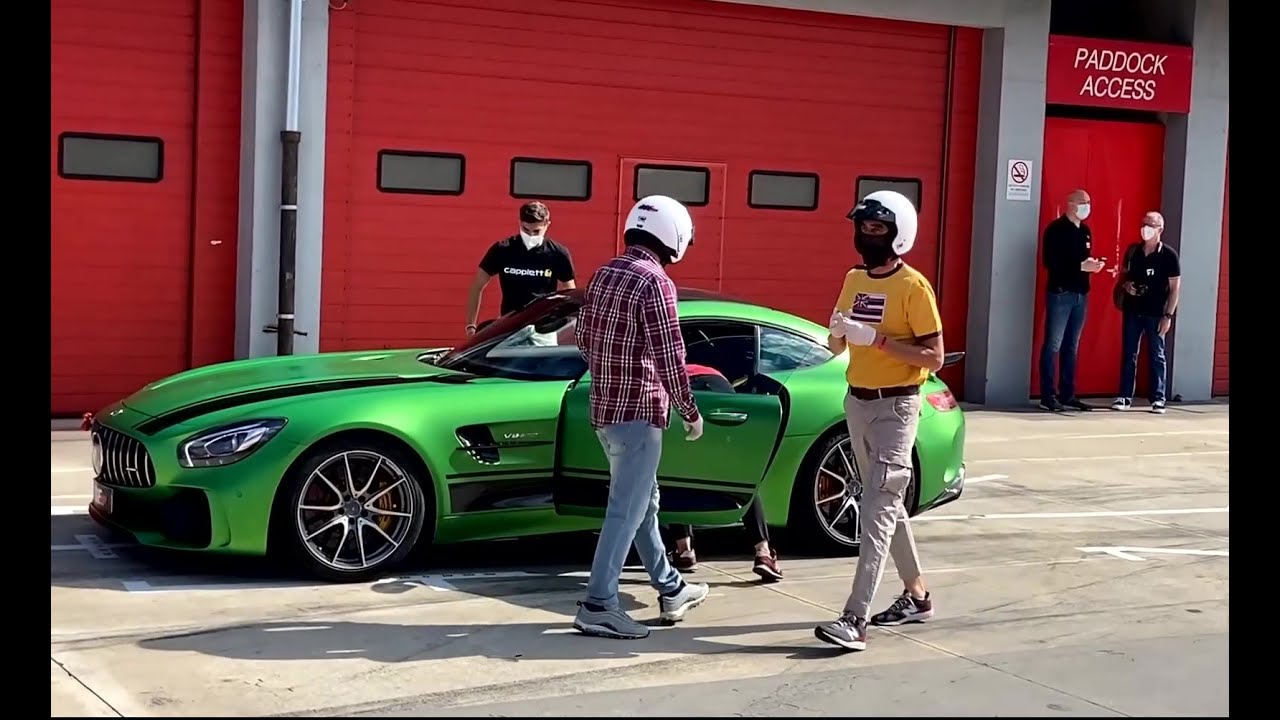 driving a supercar for the first time in race track: Mercedes AMG GTR Pro - Imola, @RSE Italia
