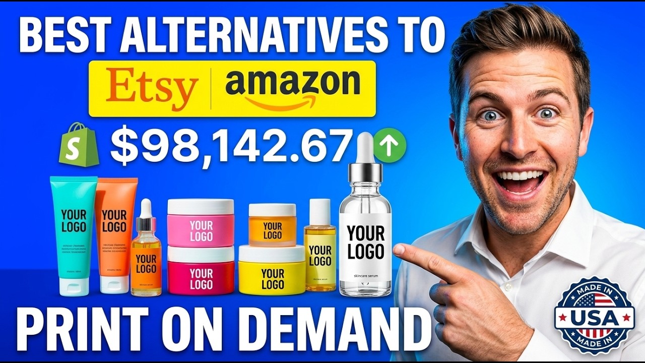 Best Alternatives to ETSY & Amazon PRINT-ON-DEMAND in the USA