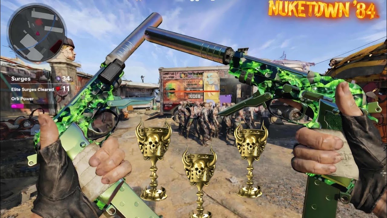 BLACK OPS COLD WAR : ZOMBIES ONSLAUGHT - NUKETOWN, 84 😱 ( هجوم كاسح 🔥)