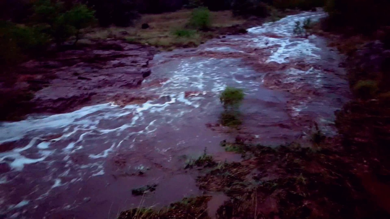 Dry Creek running with water