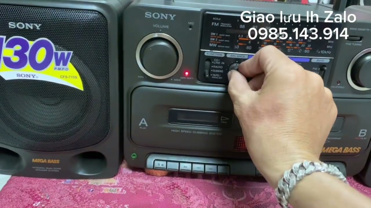 Họ Vũ catset.Sony CFS 715S đẹp.gia 1tr8.Lh Zano 0985143914