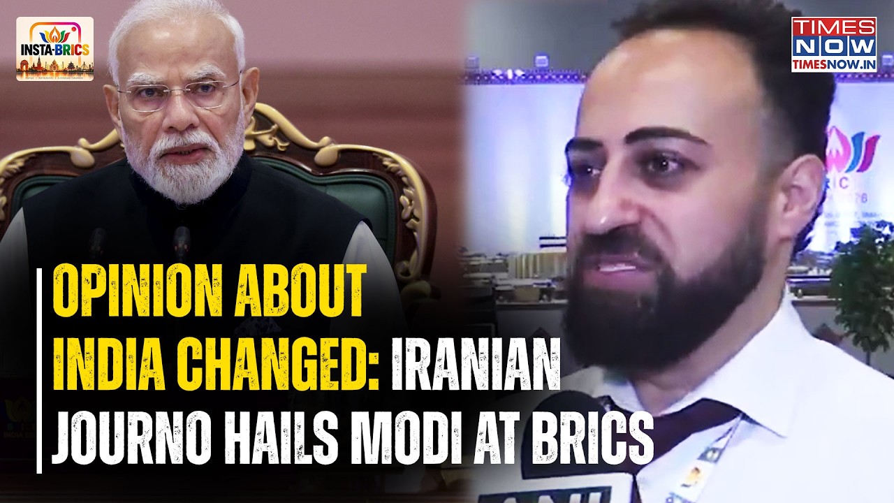 Iranian Journalist At BRICS In New Delhi Changes Opinion On India, Says This At Bharat Mandapam