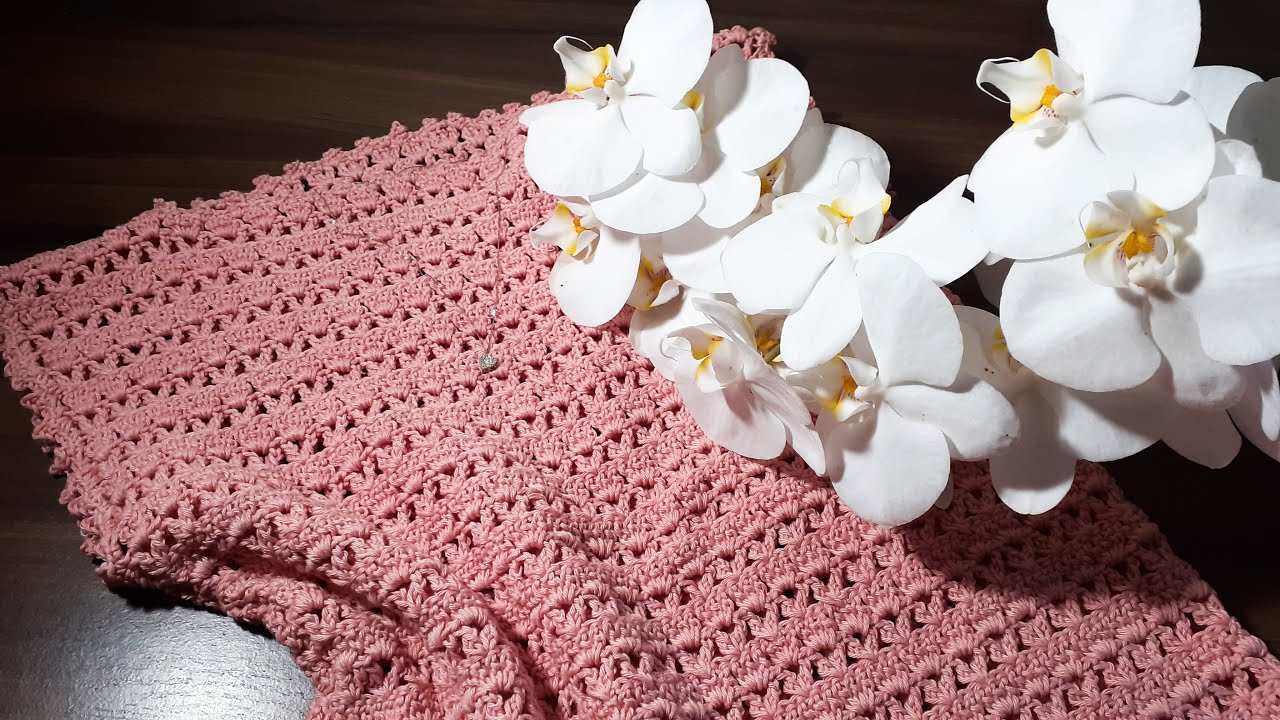 BLUSA FÁCIL EM CROCHÊ PARA INICIANTES - BLUSA ORQUÍDEA