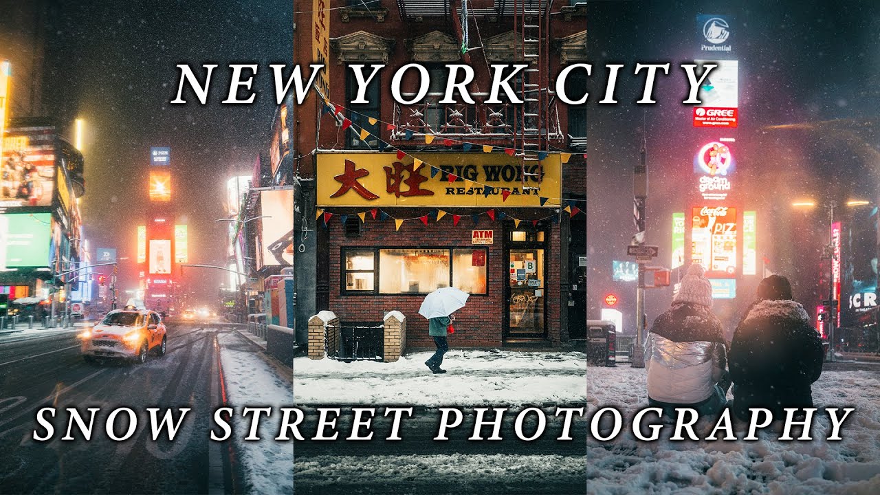 NYC Snow Street Photography POV | First Snowfall in 2022 (Canon EOS R)