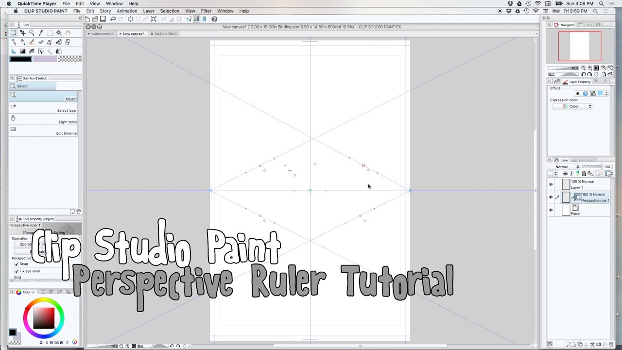 Intro to Clip Studio Paint Perspective Rulers