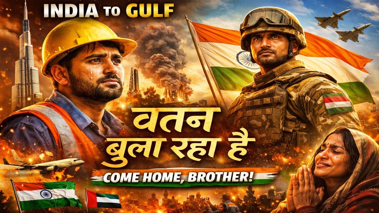 Indian in Gulf War 💔 Watan Bula Raha Hai | Emotional Patriotic Song 🇮🇳 | Rescue & Hope