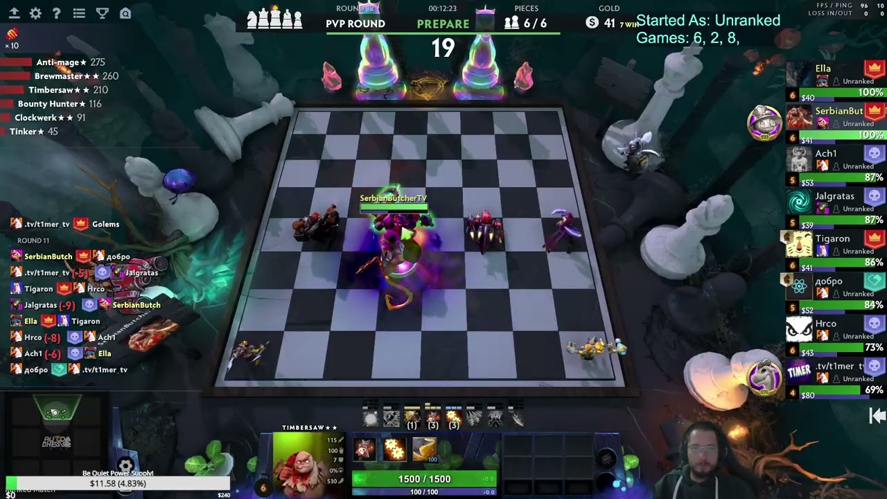 My Hair Went Grey After This Game! Dota Auto Chess! Calibration Game of the Season 34!