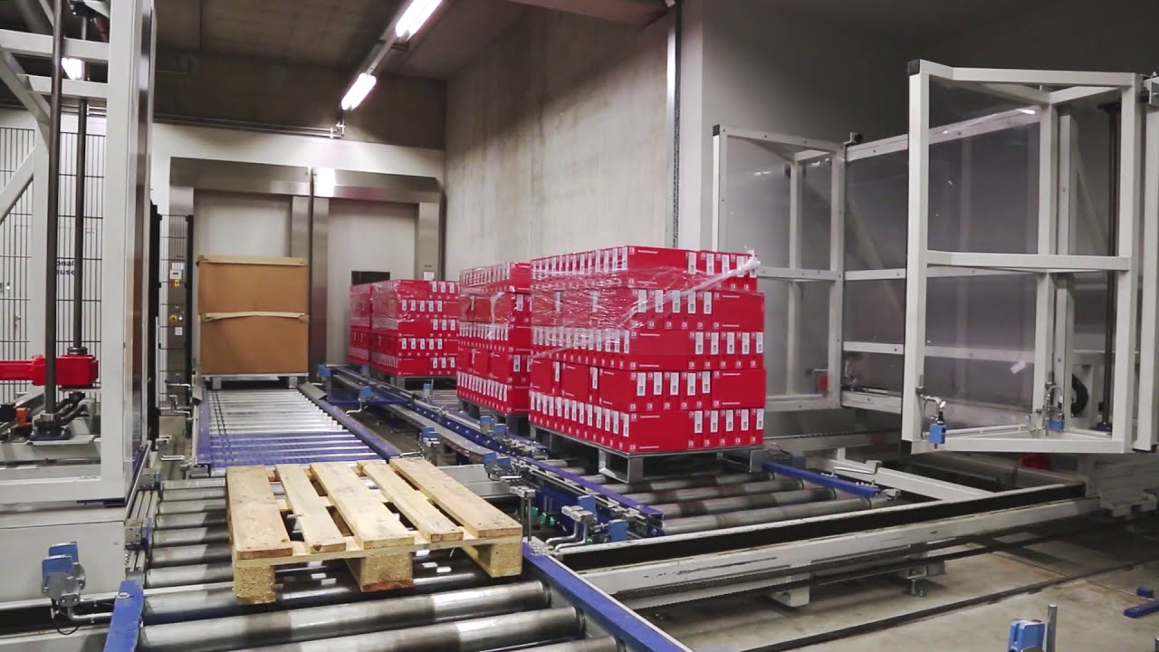Fördertechnik im Reinraum | Rollenbahnen und Palettenwechsler | Vertikalförderer