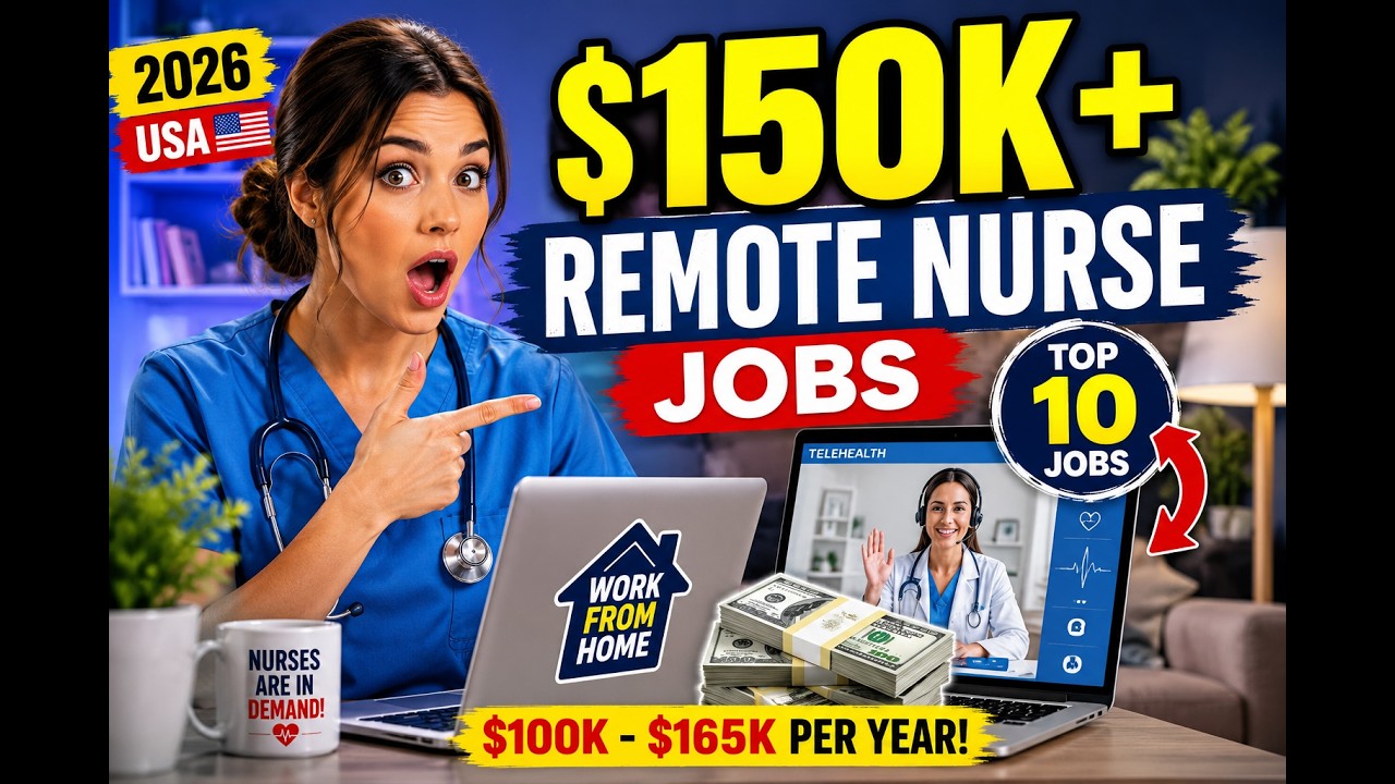 Remote Nursing Careers Paying $150K+ | Top Paying Remote Nurse Jobs in USA (2026)