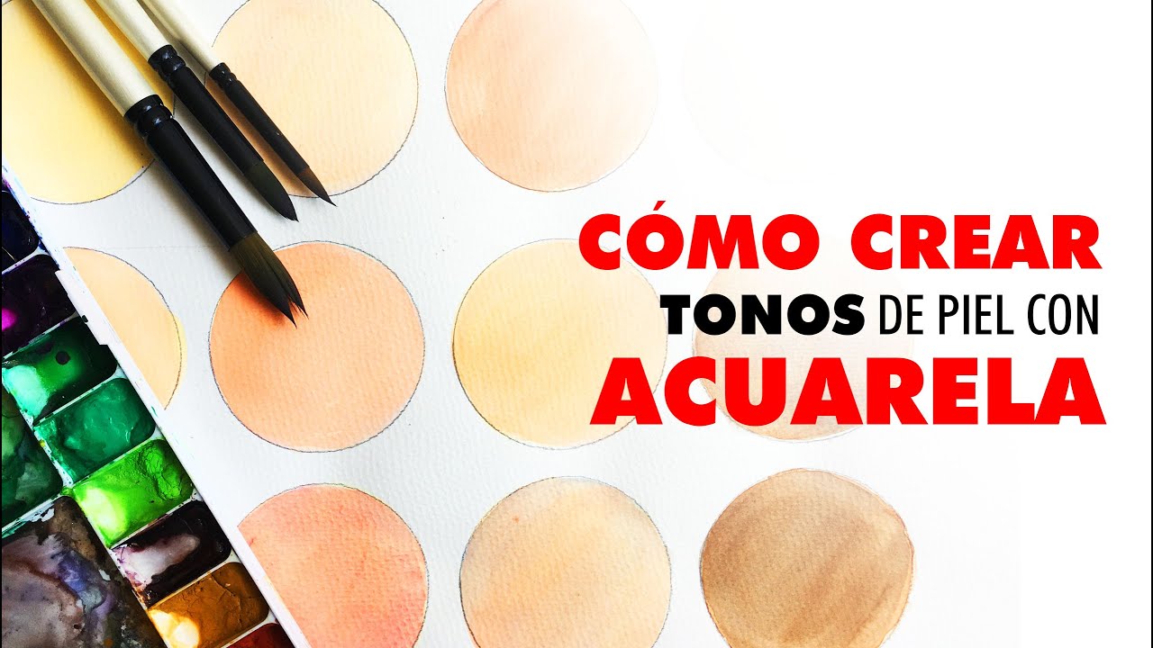 Cómo crear tonos de piel con acuarela / How to make skin colors with watercolor