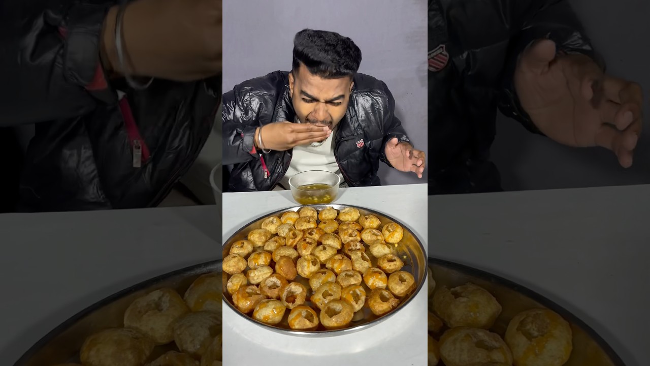 50 Golgappa 50 Second Challenge 🤬 | Street Pani Puri Eating Challenge | Food Challenge 🥵