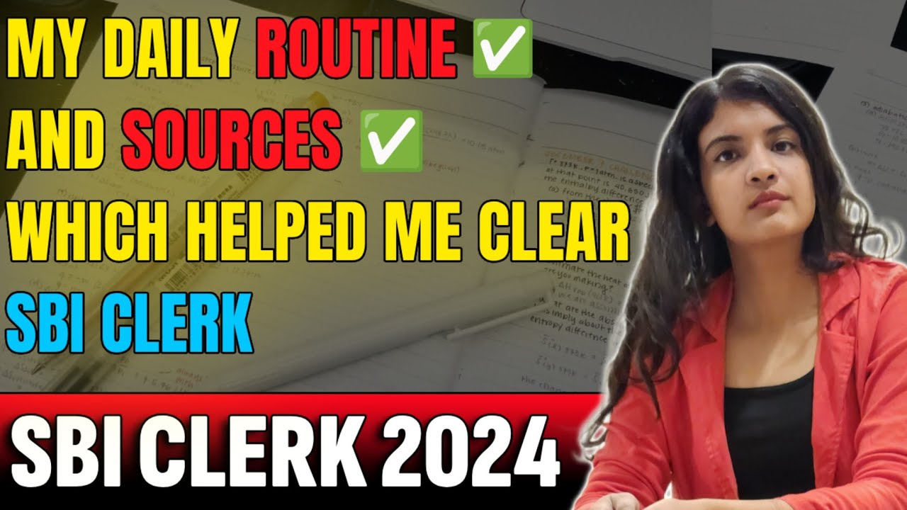 Pre + Mains sources | Cleared SBI Clerk in 1st attempt ✅ #bankexams #sbiclerk