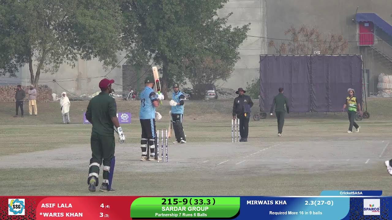 Final Sardar Group vs Sparco paint 2nd inning jm Sahir Aassociates One day Cricket Tournament 2025