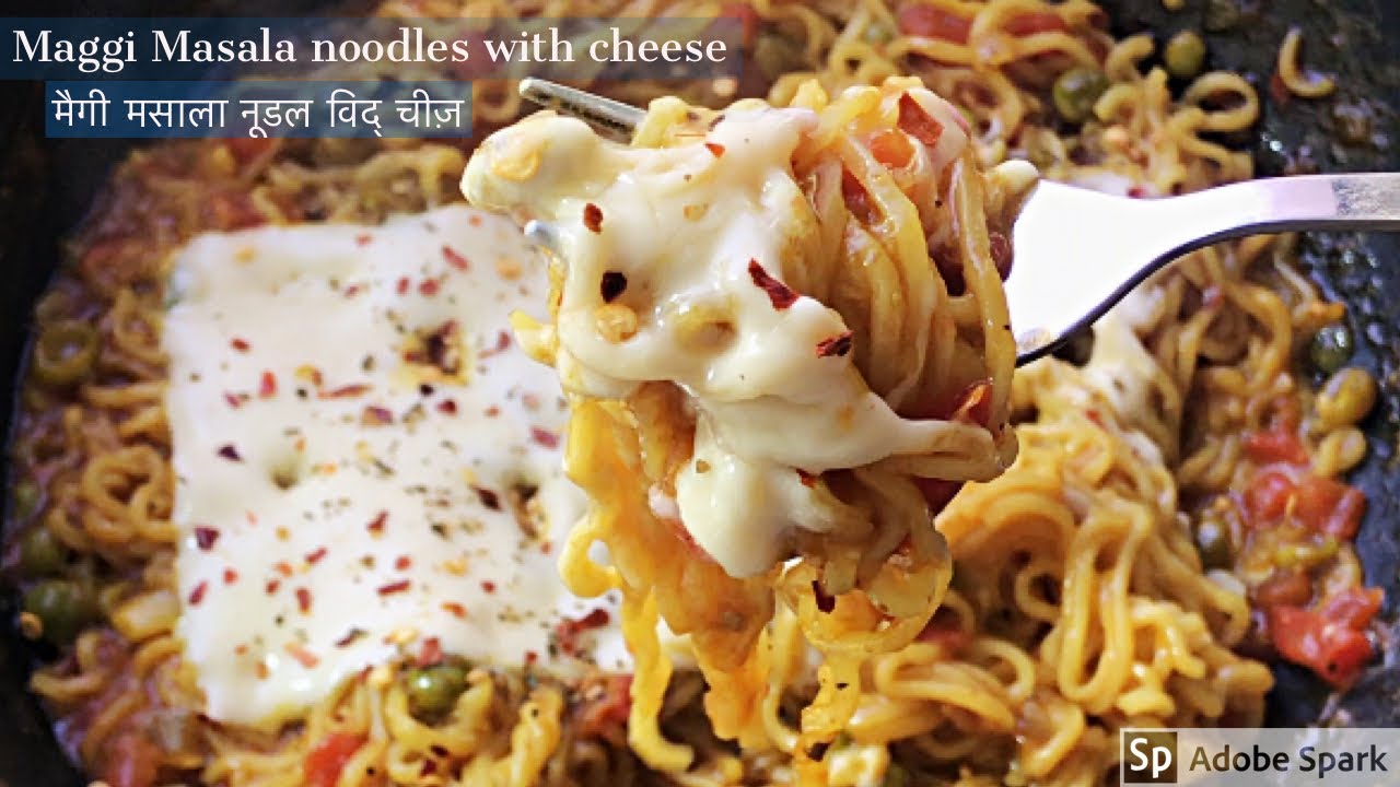 Cheese Maggie Recipe | Street Style Cheesy Masala Maggi | How To Make Maggi Noodles | One Pot Recipe