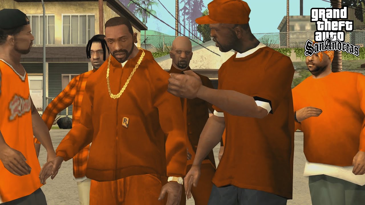 Orange Groves vs Ballas Los Sepulcros Gang Mission in GTA San Andreas! (OGF Gang)