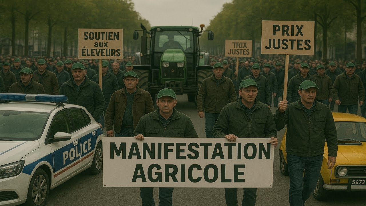 Farming simulator 25|Un vacancier force la manifestation agricole|Roleplay|