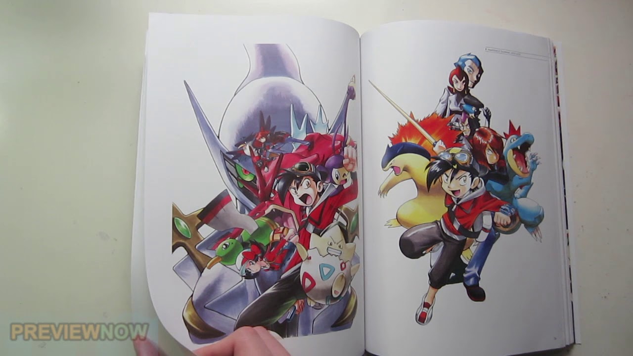Art of Pokemon Adventures Book Flip Through - 20th Anniversary Illustration Book