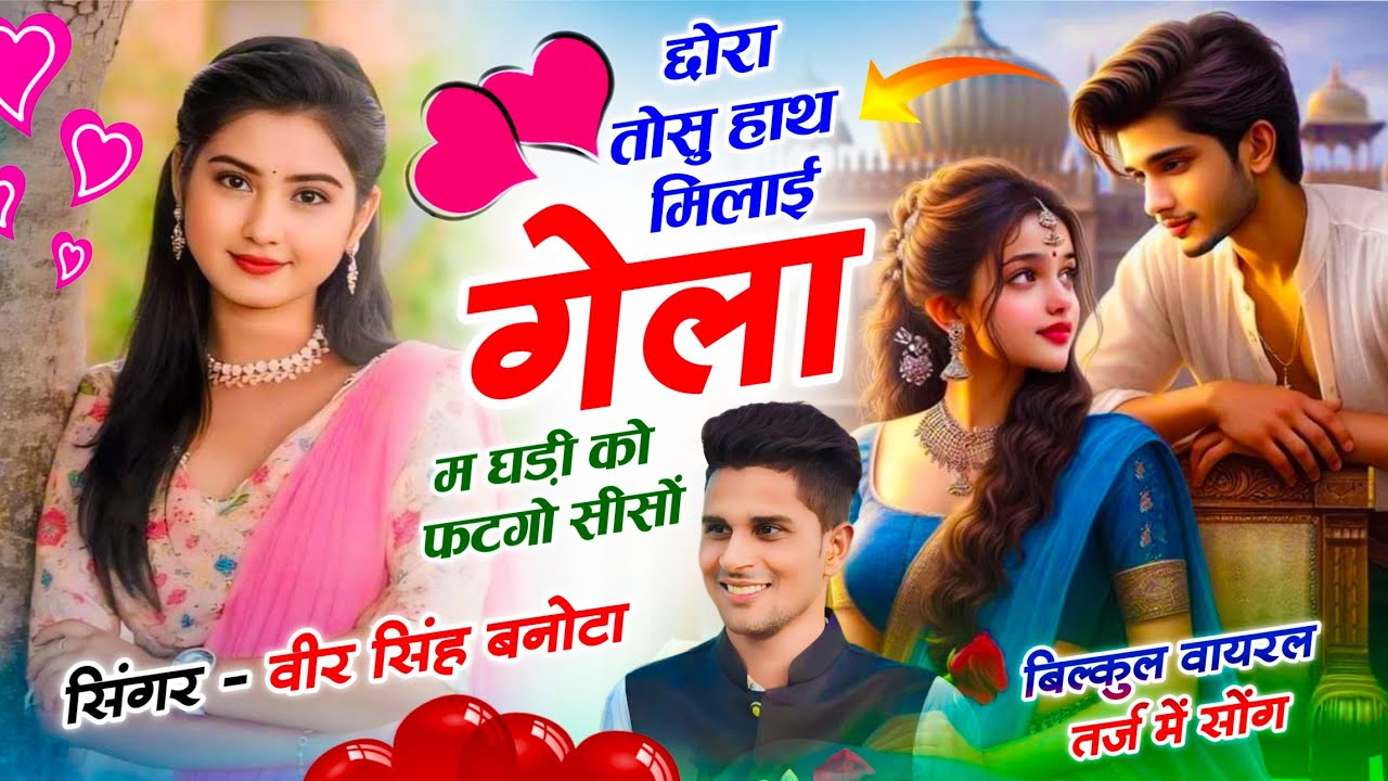 वायरल डीजे सोंग // छोरा तोसु हाथ मिलाई गेला म घड़ी को फटगो सीसों // Veersingh Banota - Meena Dj Song