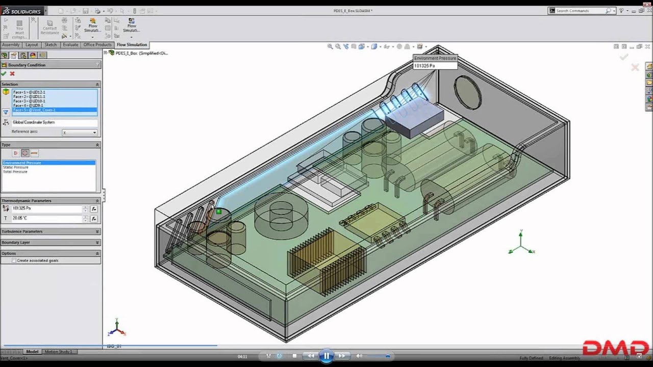 ¿Cómo hacer simulación CFD (Computational Fluid Dynamics) con SolidWorks Flow Simulation?