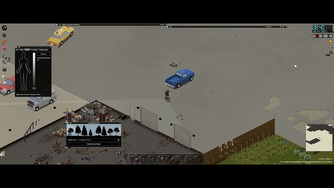 Project Zomboid 9th Attempt Pt. 327 (No Commentary, short, Sandbox, UNSTABLE Build 42!)