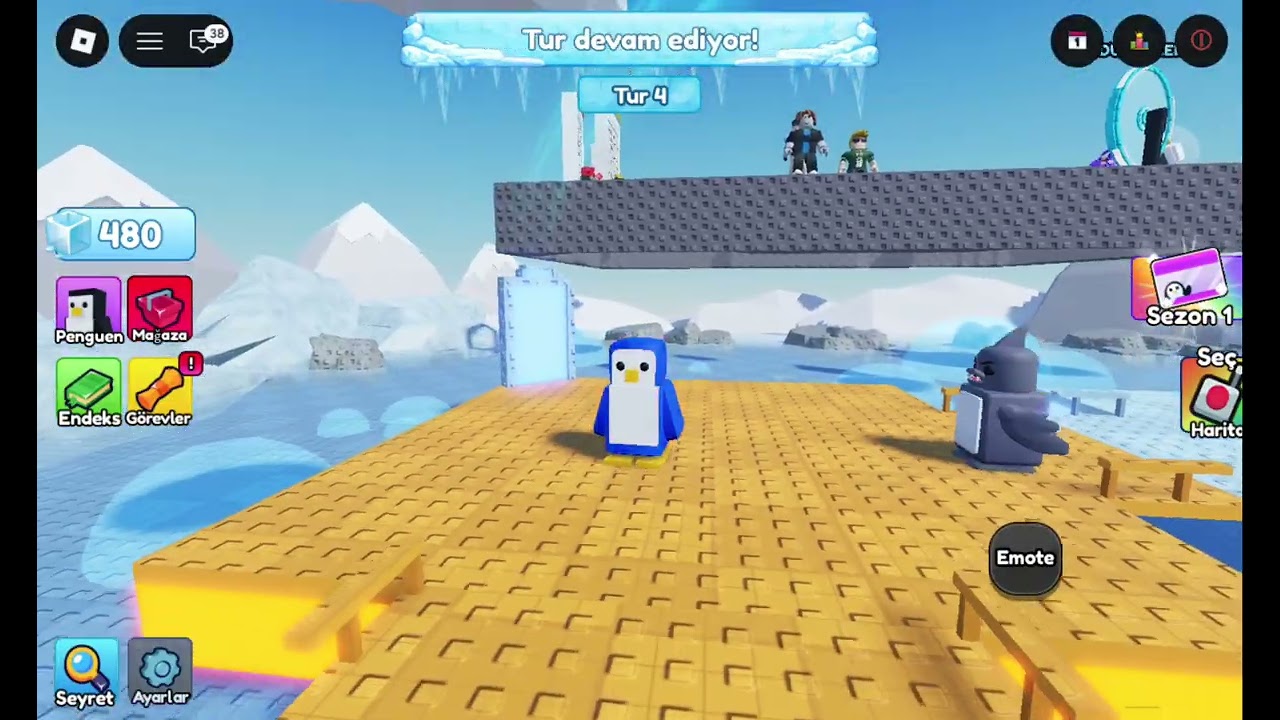 Robloxta Penguen Oyunu! Ben Buraların Kralıyım🐧@Yusrenas 
