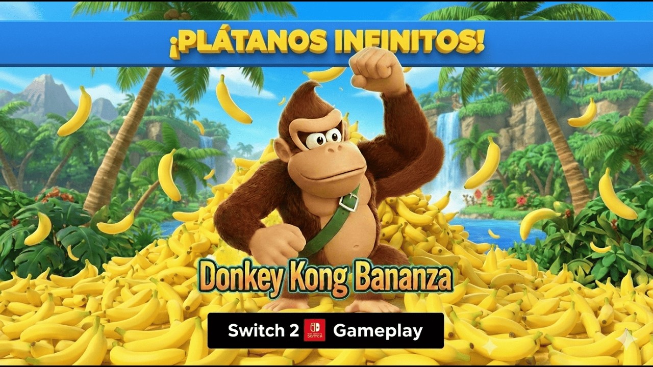 🟢✨ EXTRACTO DE LA LAGUNA: Cómo conseguir todos los plátanos | Donkey Kong Bananza (SWITCH 2) ✨🟢
