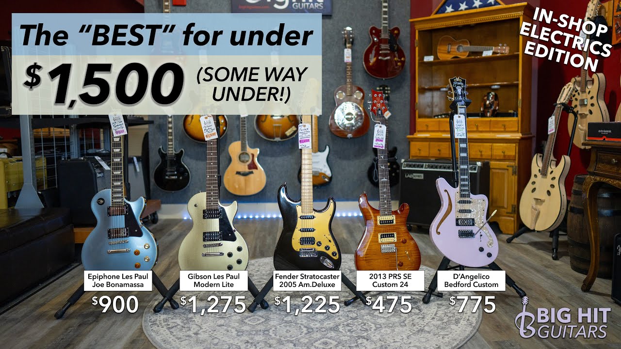 Top 5 Electric Guitars Under $1500 *with sound samples*