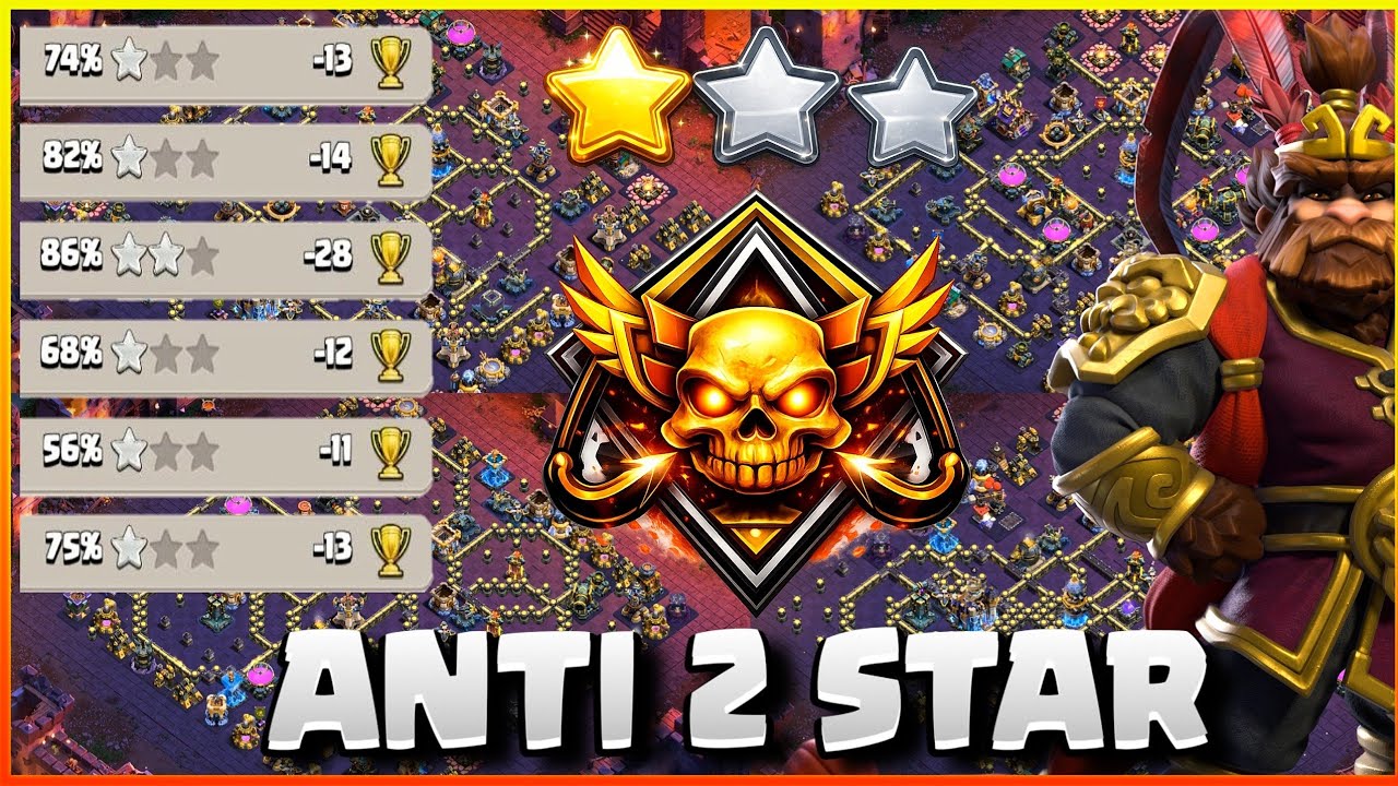 🔥NEW TH18 CWL + LEGEND BASE WITH LINK | BEST TH18 ANTI 2 STAR BASE | TH18 ANTI THROWER BASE | COC 