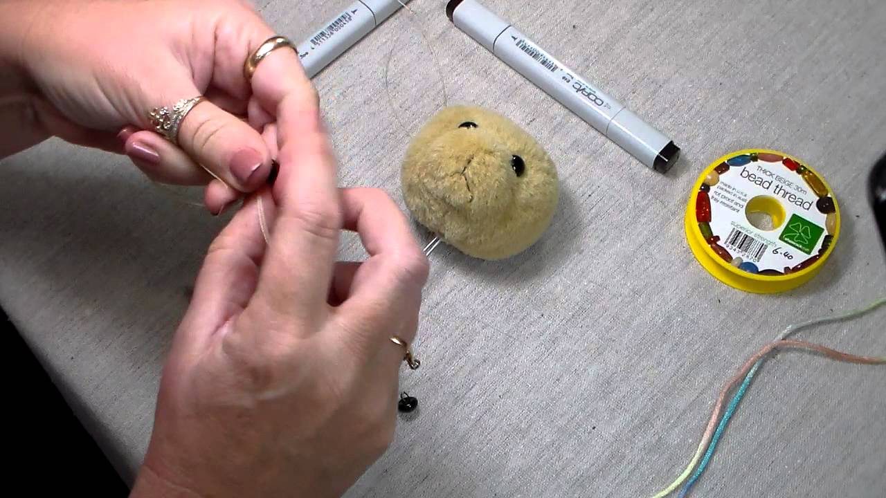 Eye insertion and behind shading For Teddy Bears part 2