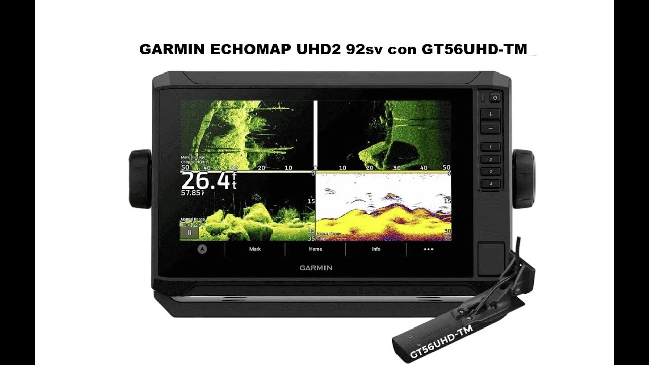 GARMIN ECHOMAP UHD2 92sv touch con trasduttore GT56UHD-TM contenuto scatola
