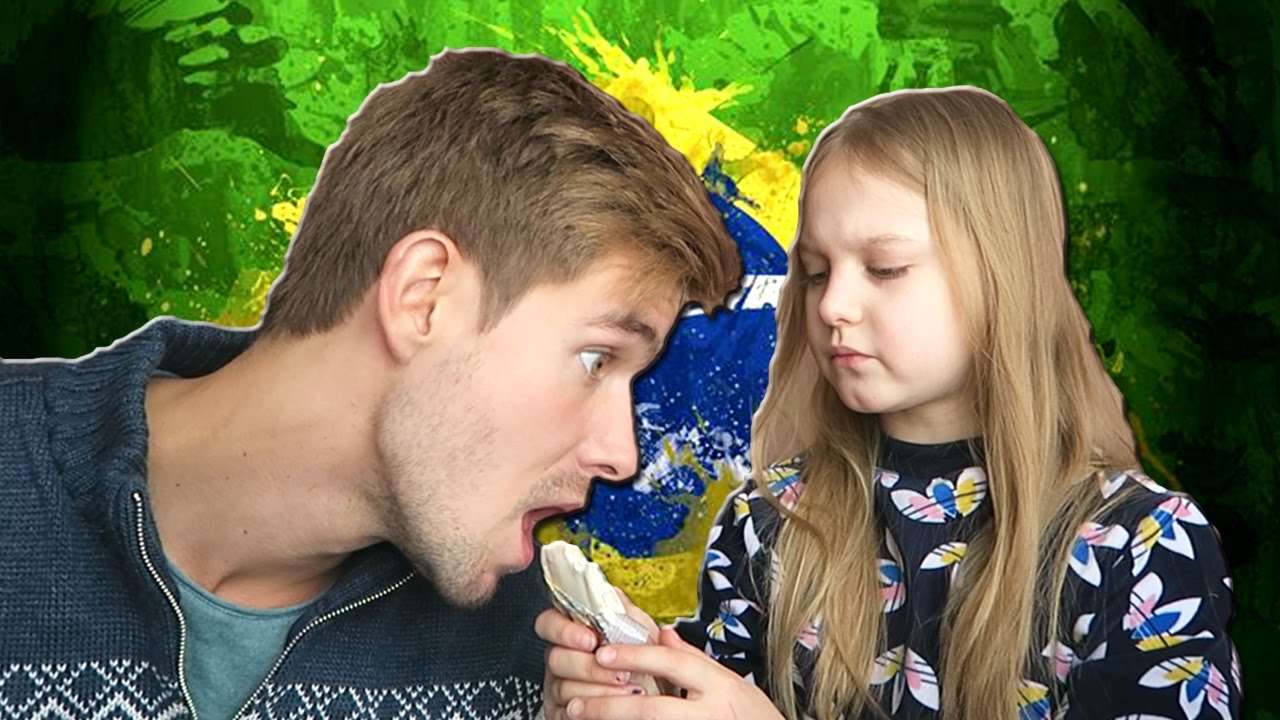 CRIANÇA GRINGA EXPERIMENTANDO DOCES BRASILEIROS (TRYING BRAZILIAN CANDY)