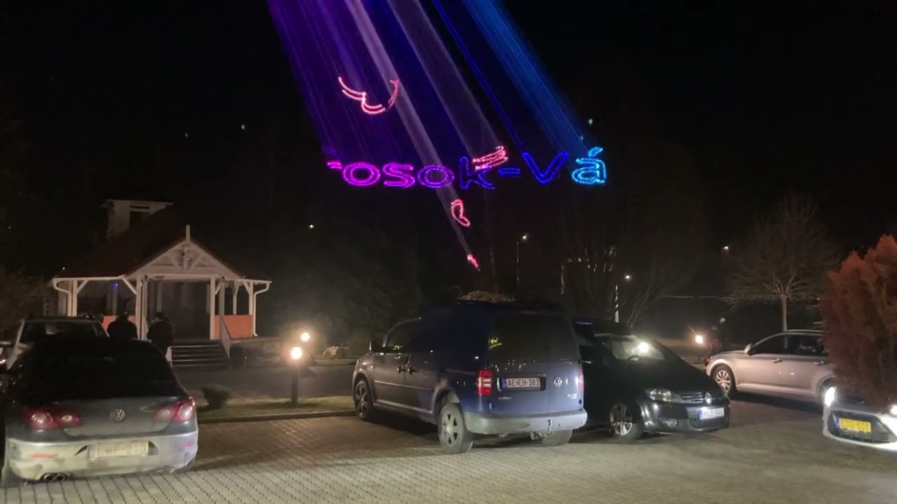 2026 győri iparos bál, vendégváró lézer show