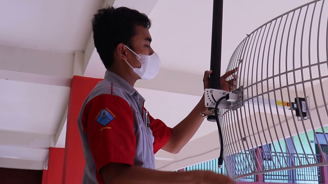 Instalasi antena grid dan konfigurasi mikrotik groove
