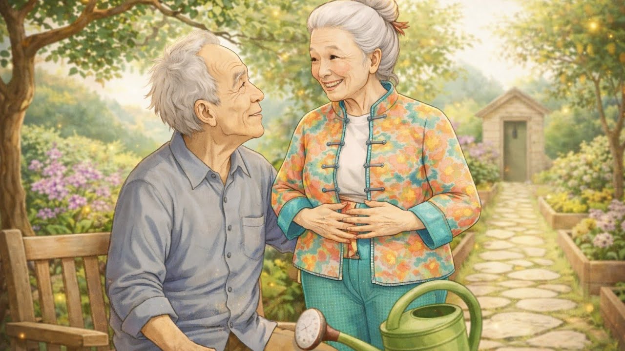 Hand in Hand Through Four Seasons 🌸 Heartwarming Ghibli-Style Elderly Love Story#leogiblistudio 
