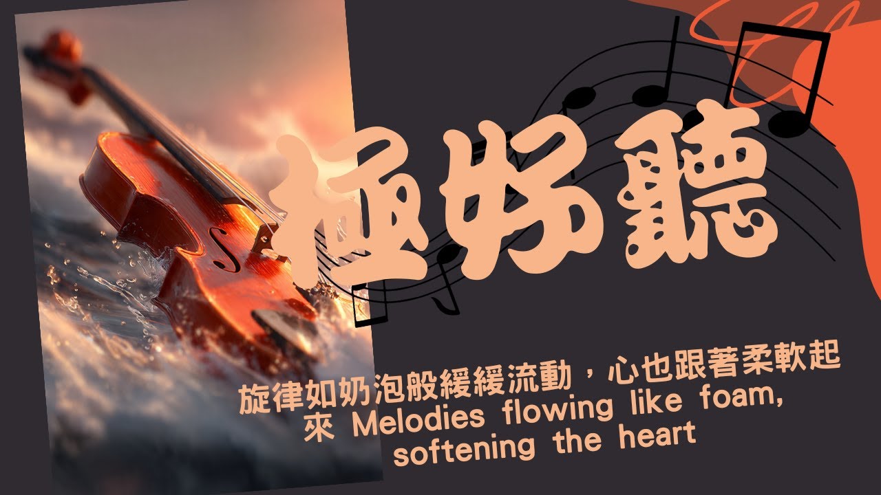 (極好聽)旋律如奶泡般緩緩流動，心也跟著柔軟起來  Melodies flowing like foam, softening the heart