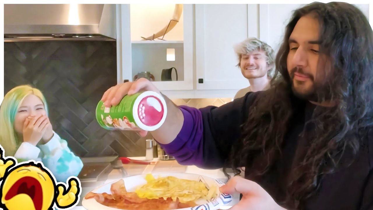 Esfand ruins my food! (feat. Sliker, Mizkif, Pokimane and more)