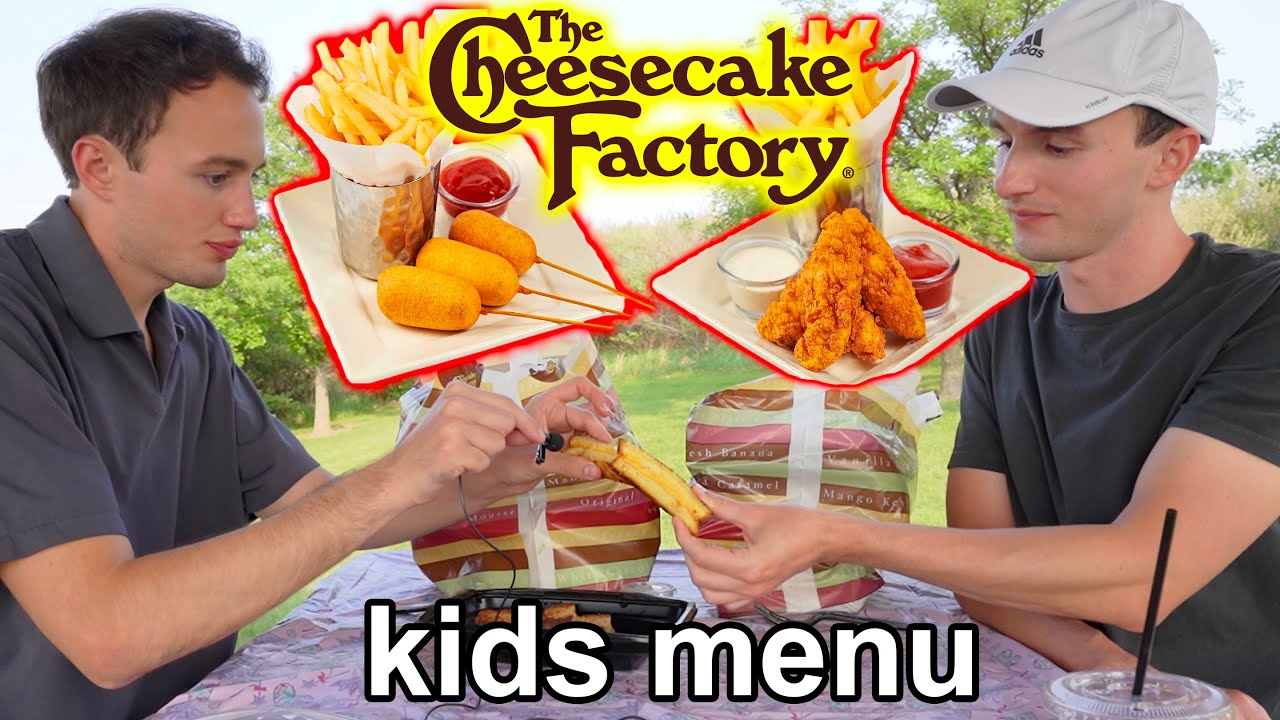 We Tried the ENTIRE Cheesecake Factory KIDS MENU