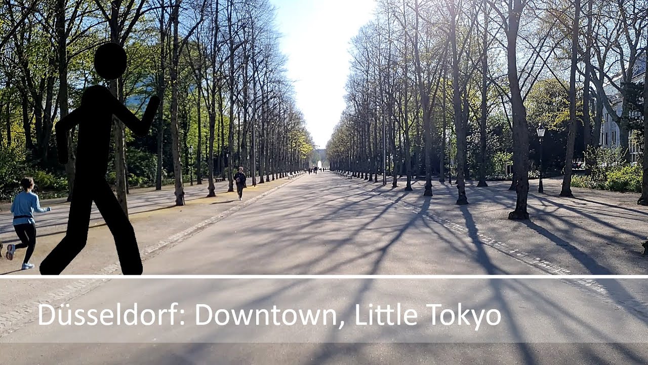 Der Geher in Düsseldorf: Downtown, Little Tokyo
