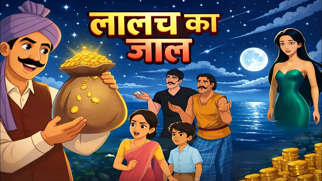 लालच का जाल 😱 | गरीब मछुआरे की चौंकाने वाली कहानी | Moral Story in Hindi