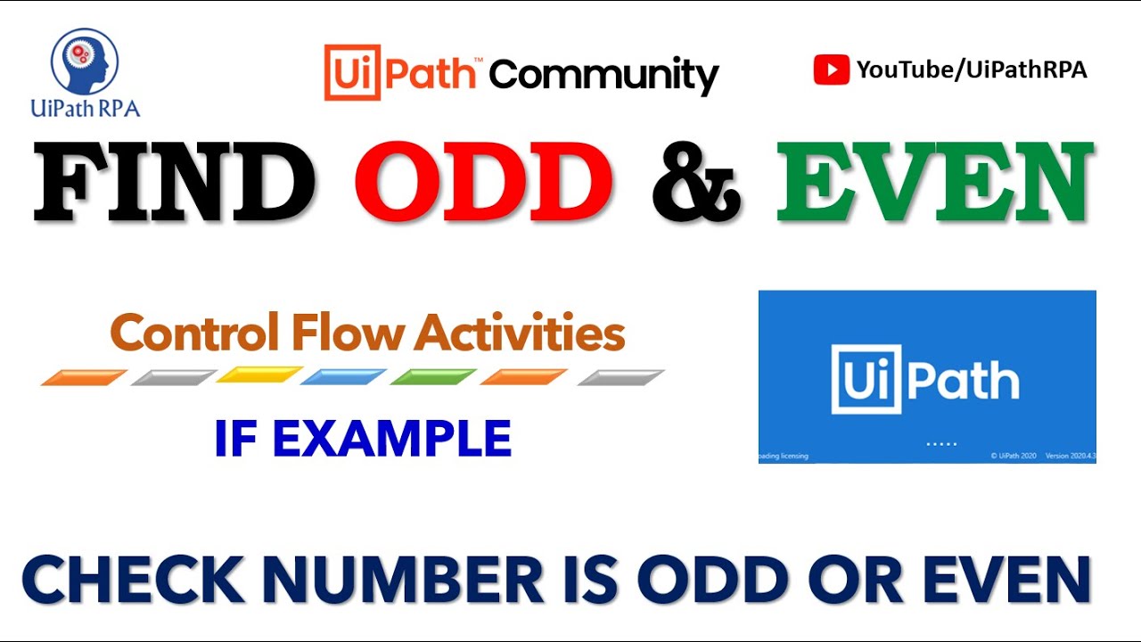 Find Odd Even Number in UiPath | If Activity Example | UiPath RPA Tutorial in Hindi | UiPath RPA